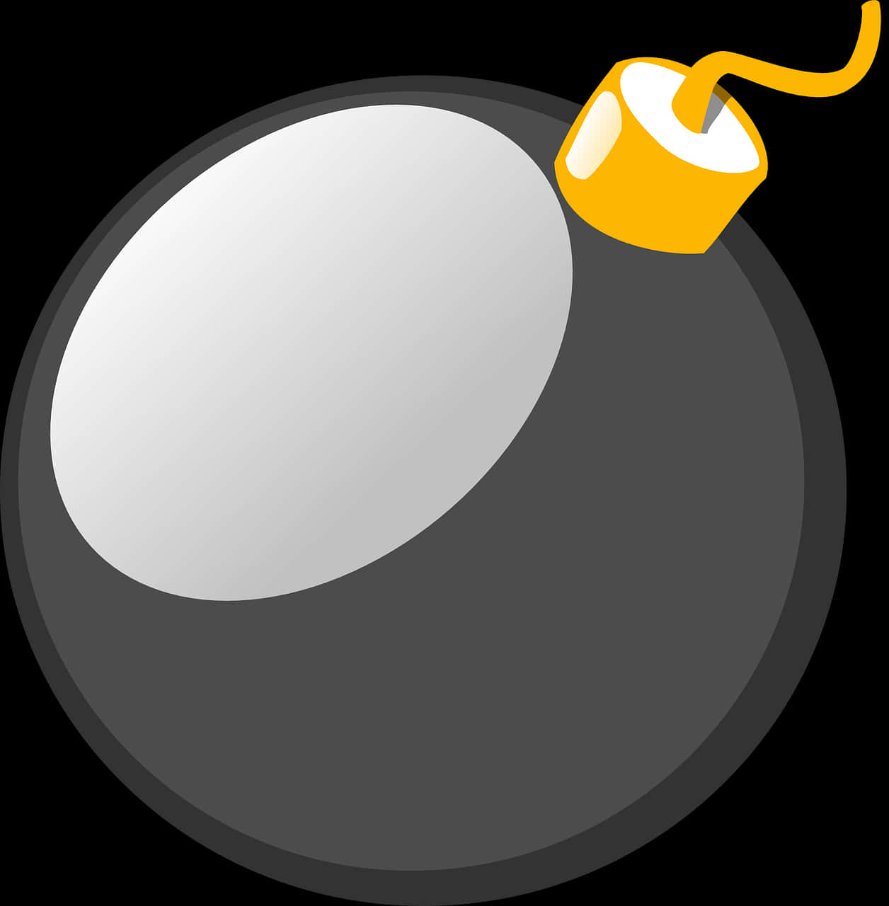 Cartoon Style Classic Bomb PNG Image