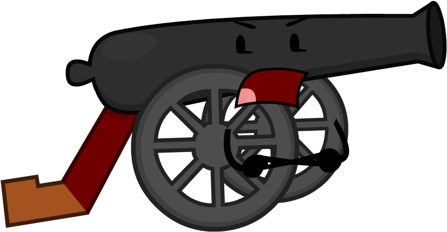 Cartoon Style Classic Cannon PNG Image