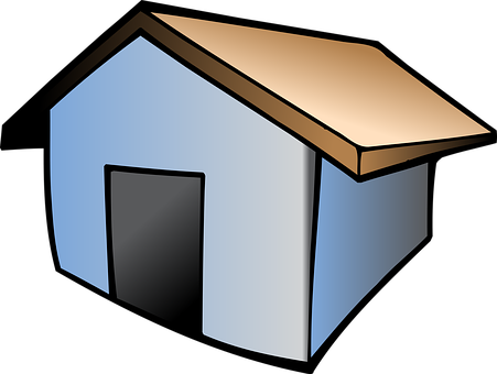 Cartoon Style Simple House PNG Image