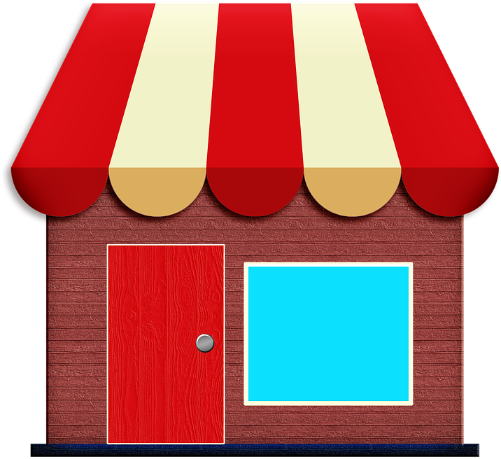 Cartoon Style Storefront PNG Image