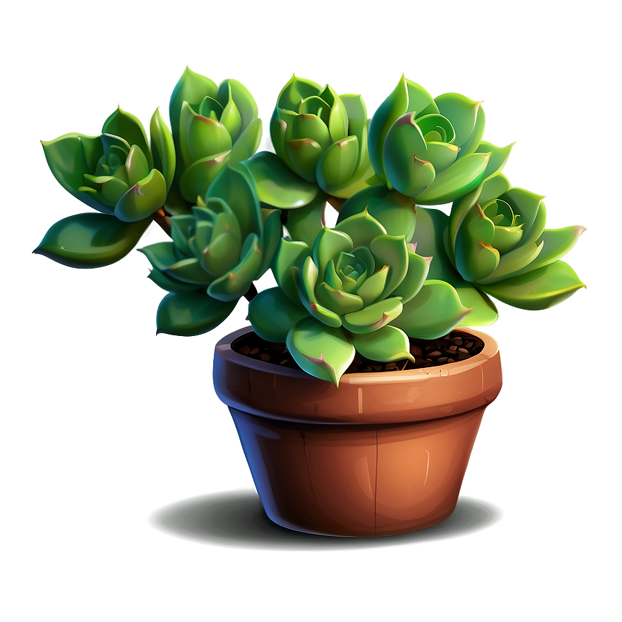 Cartoon Succulent Png 05242024 PNG Image