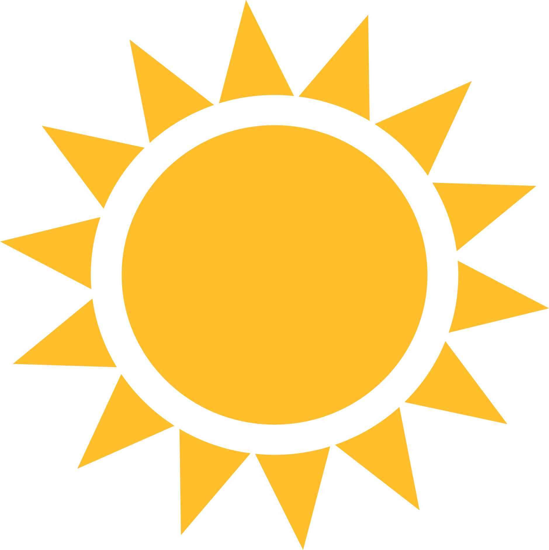 Cartoon Sun Graphic PNG Image