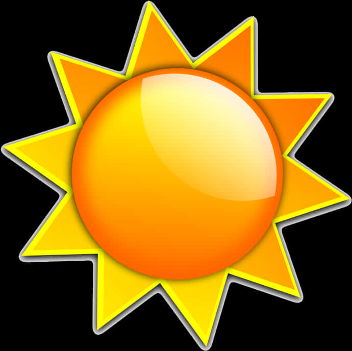 Cartoon Sun Illustration PNG Image