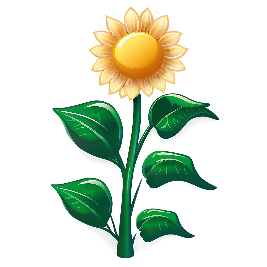 Cartoon Sunflower Transparent Png Ehn67 PNG Image