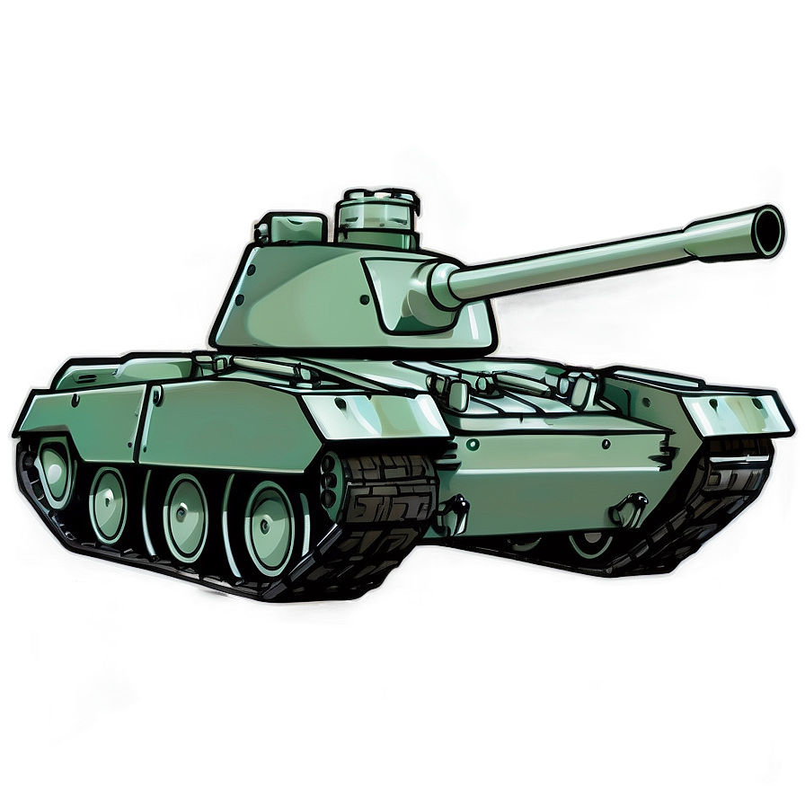 Cartoon Tank Art Png Kyn PNG Image