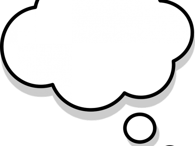 Cartoon Thought Bubble Clipart PNG Image