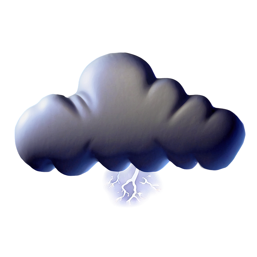 Cartoon Thunder Cloud Png 05252024 PNG Image