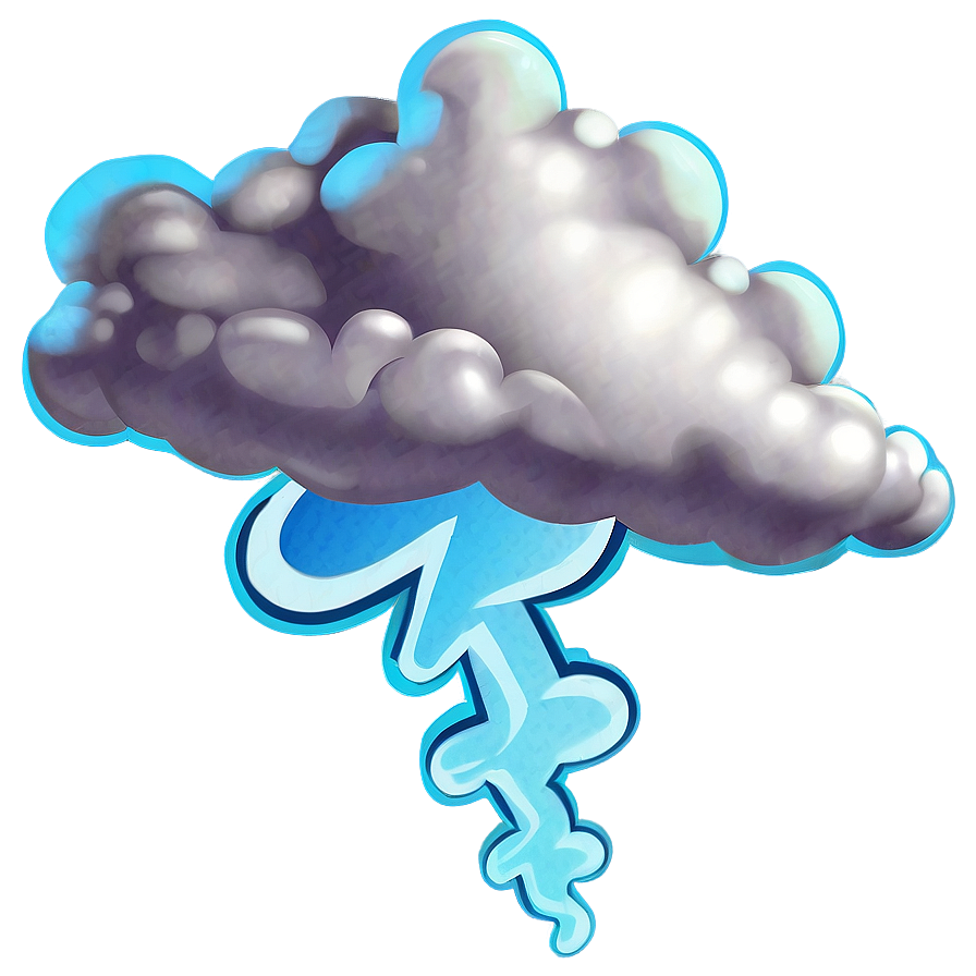 Cartoon Thunder Cloud Png 05252024 PNG Image