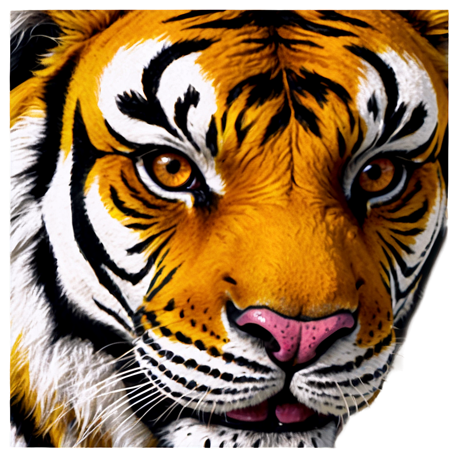 Cartoon Tiger Face Smile Png Lwd55 PNG Image