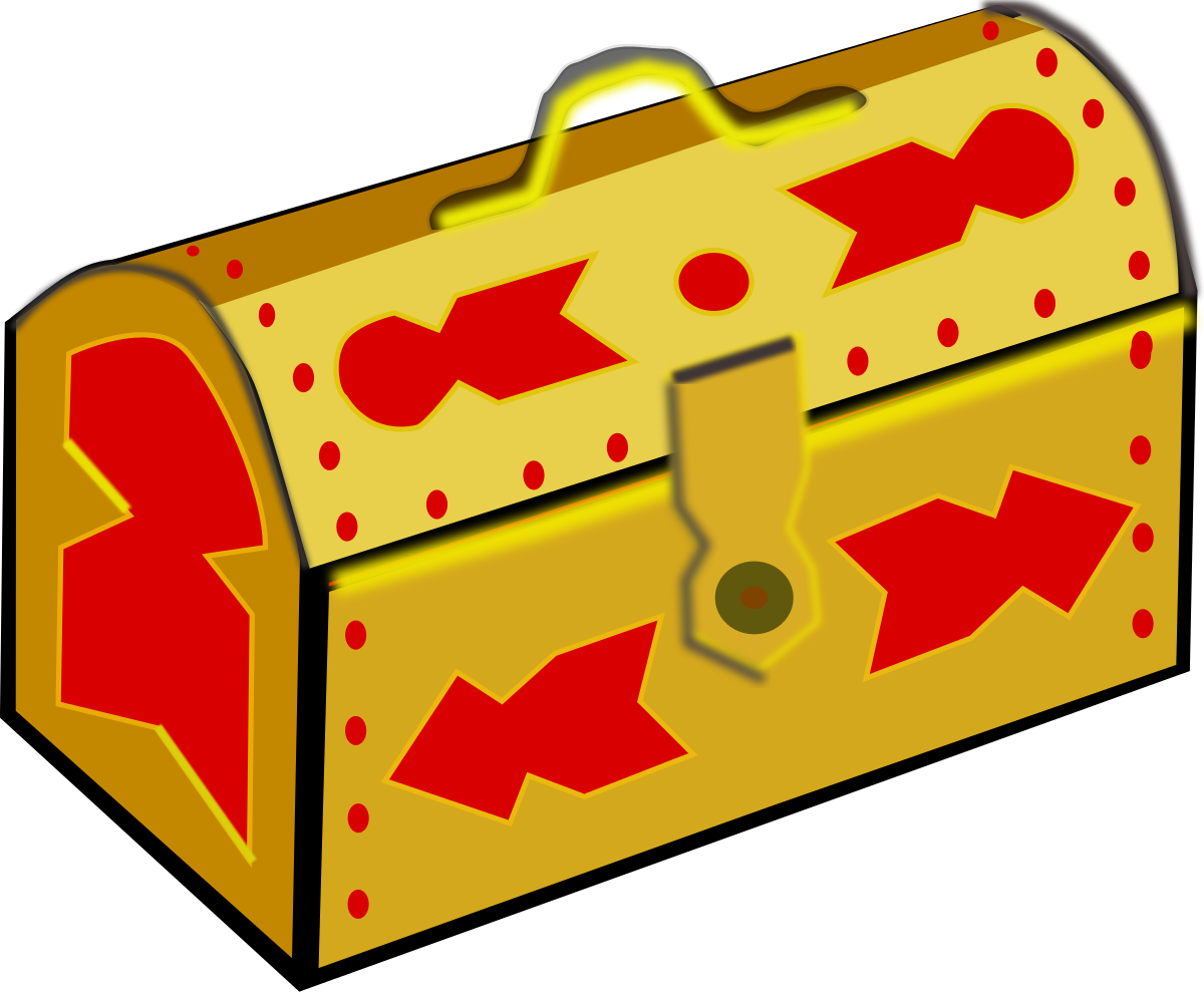 Cartoon Treasure Chest PNG Image