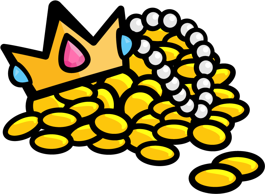 Cartoon Treasure Hoard Illustration PNG Image