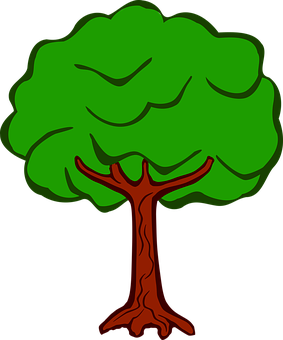 Cartoon_ Tree_ Graphic PNG Image