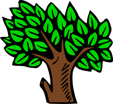 Cartoon Tree Illustration PNG Image