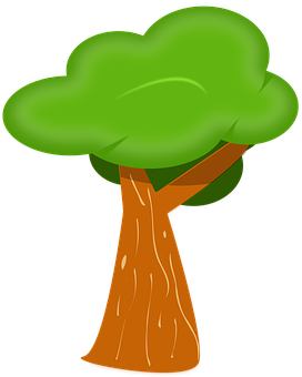 Cartoon_ Tree_ Vector_ Graphic PNG Image