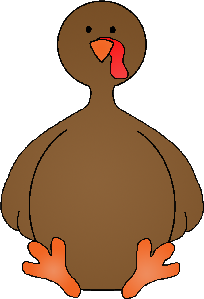 Cartoon Turkey Clipart PNG Image