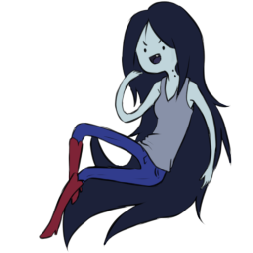 Cartoon Vampire Character Sitting PNG Image