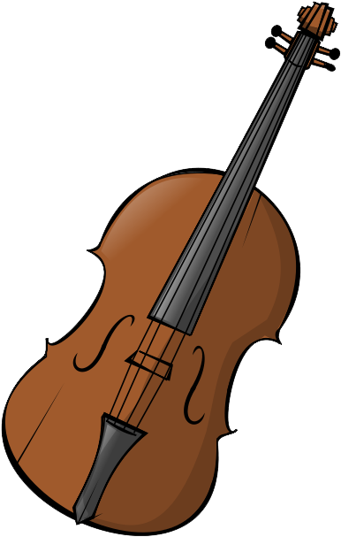 Cartoon Violin Illustration PNG Image