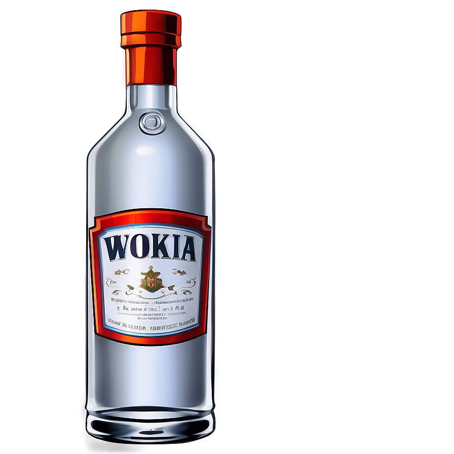 Cartoon Vodka Bottle Png Cbt PNG Image