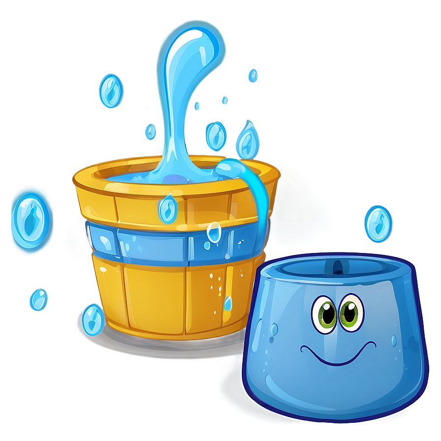 Cartoon Water Bucket Png Bks PNG Image