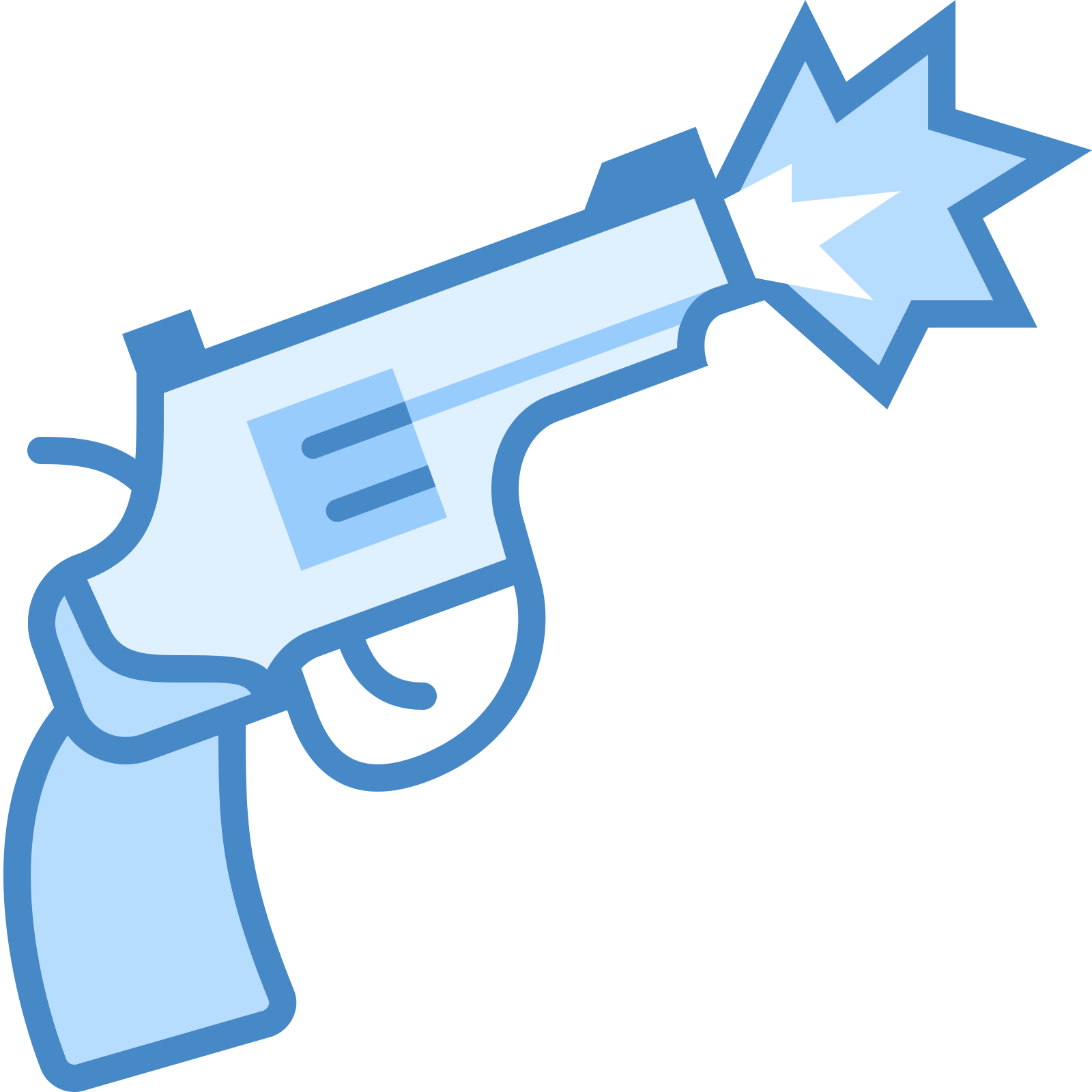 Cartoon Water Pistol Graphic PNG Image