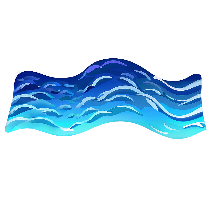 Cartoon Wave Pattern Png Pro PNG Image