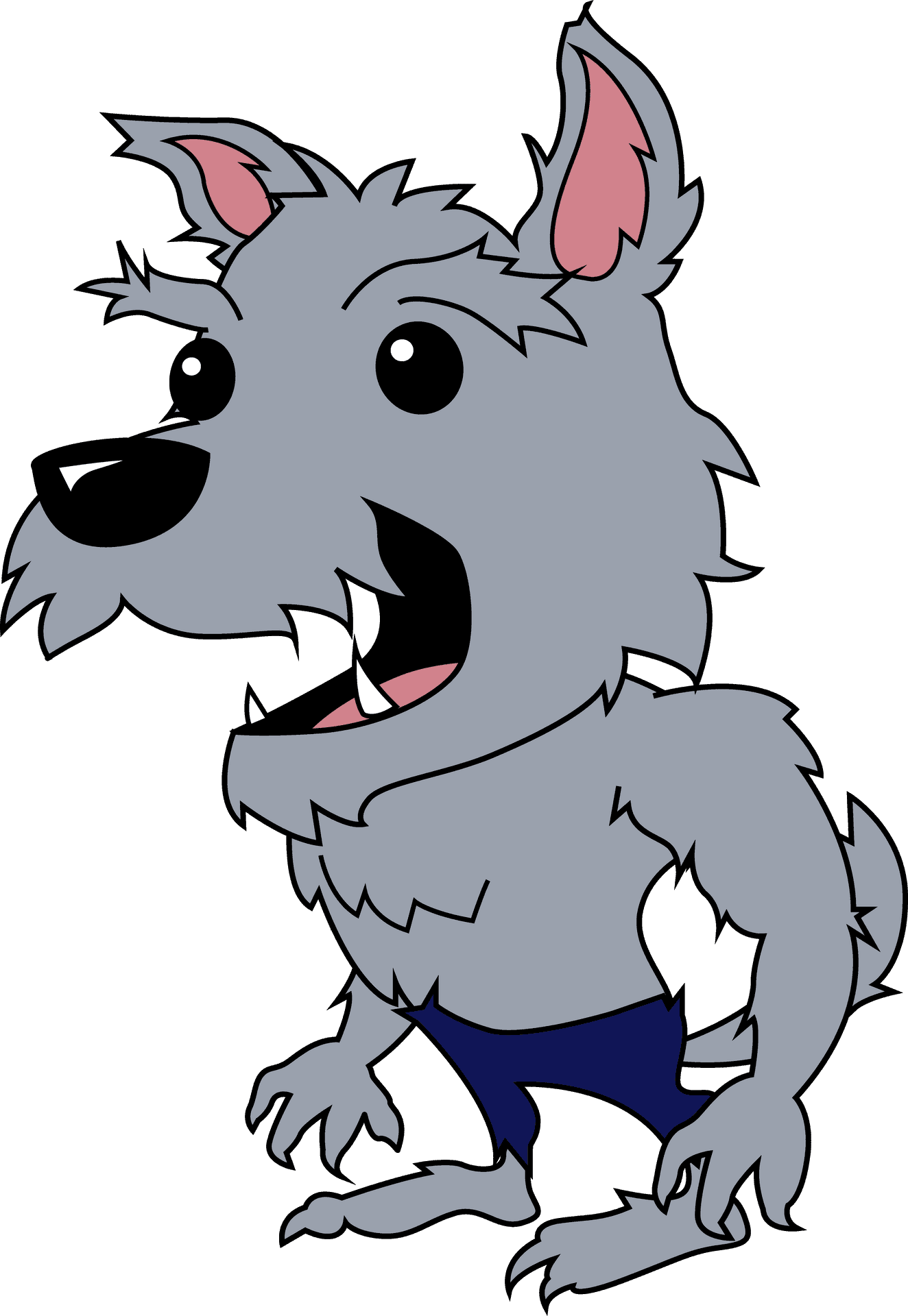 Cartoon Werewolf Illustration PNG Image