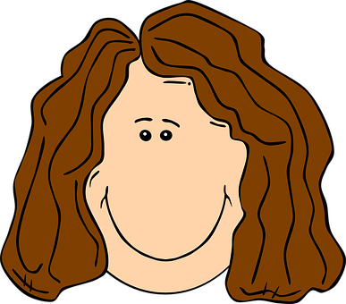 Cartoon Woman Simple Illustration PNG Image