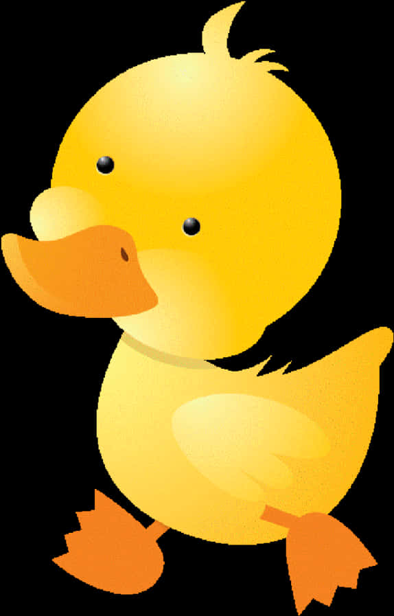 Cartoon Yellow Duckling PNG Image