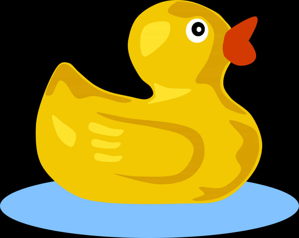 Cartoon Yellow Rubber Duck PNG Image