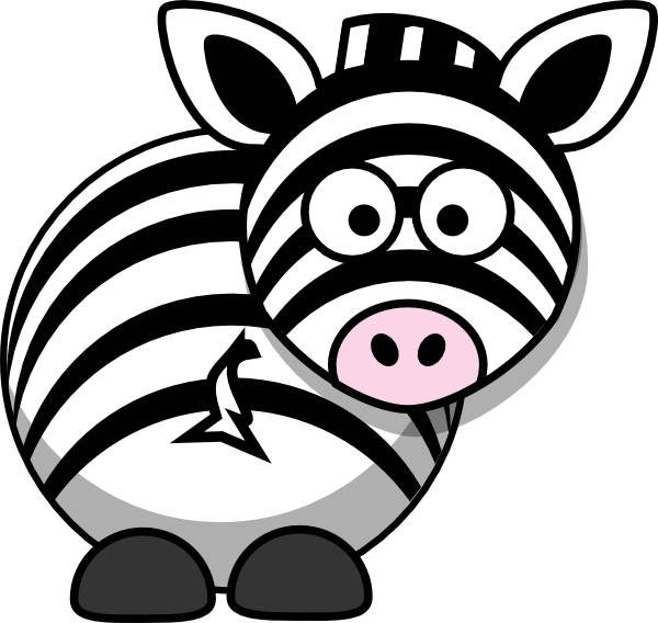 Cartoon Zebra Illustration PNG Image