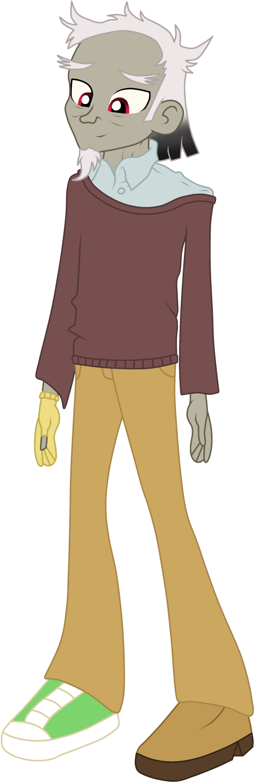 Cartoon Zombie Character Standing PNG Image