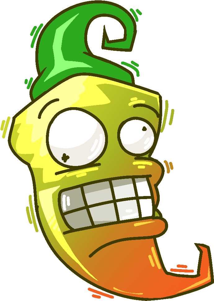 Cartoon Zombie Head Expression PNG Image