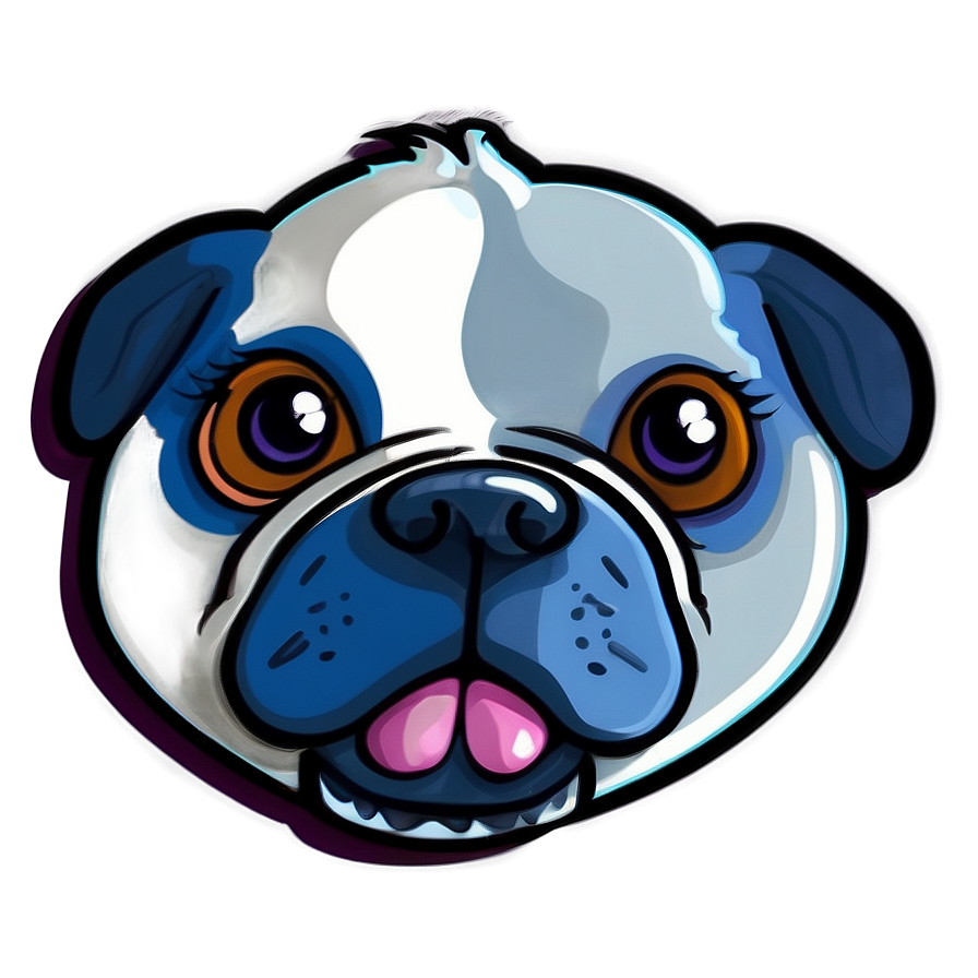 Cartoonish Dog Face Badge Png Xwx PNG Image