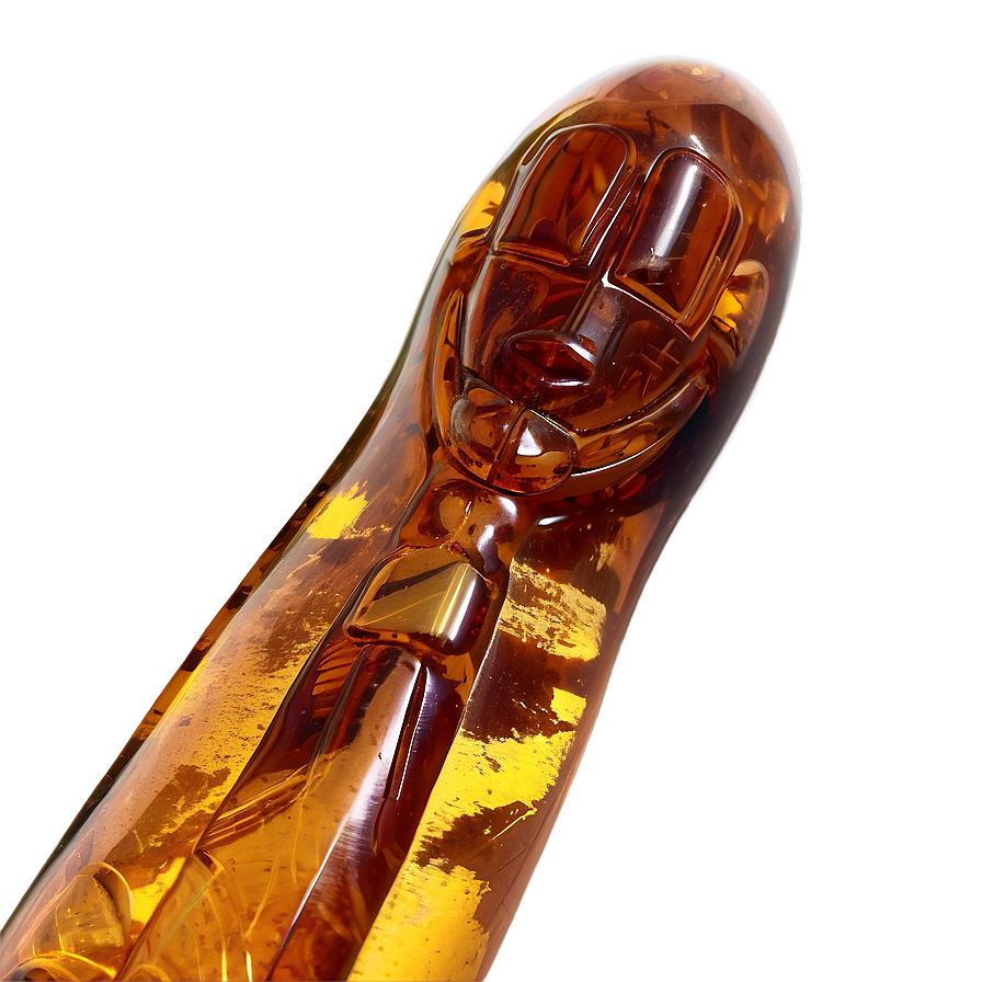 Carved Amber Figurine Png Gkk6 PNG Image