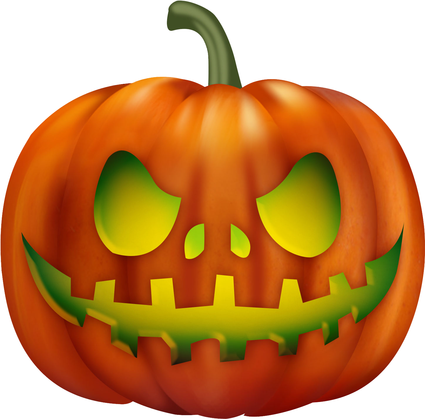 Carved Halloween Pumpkin Graphic PNG Image