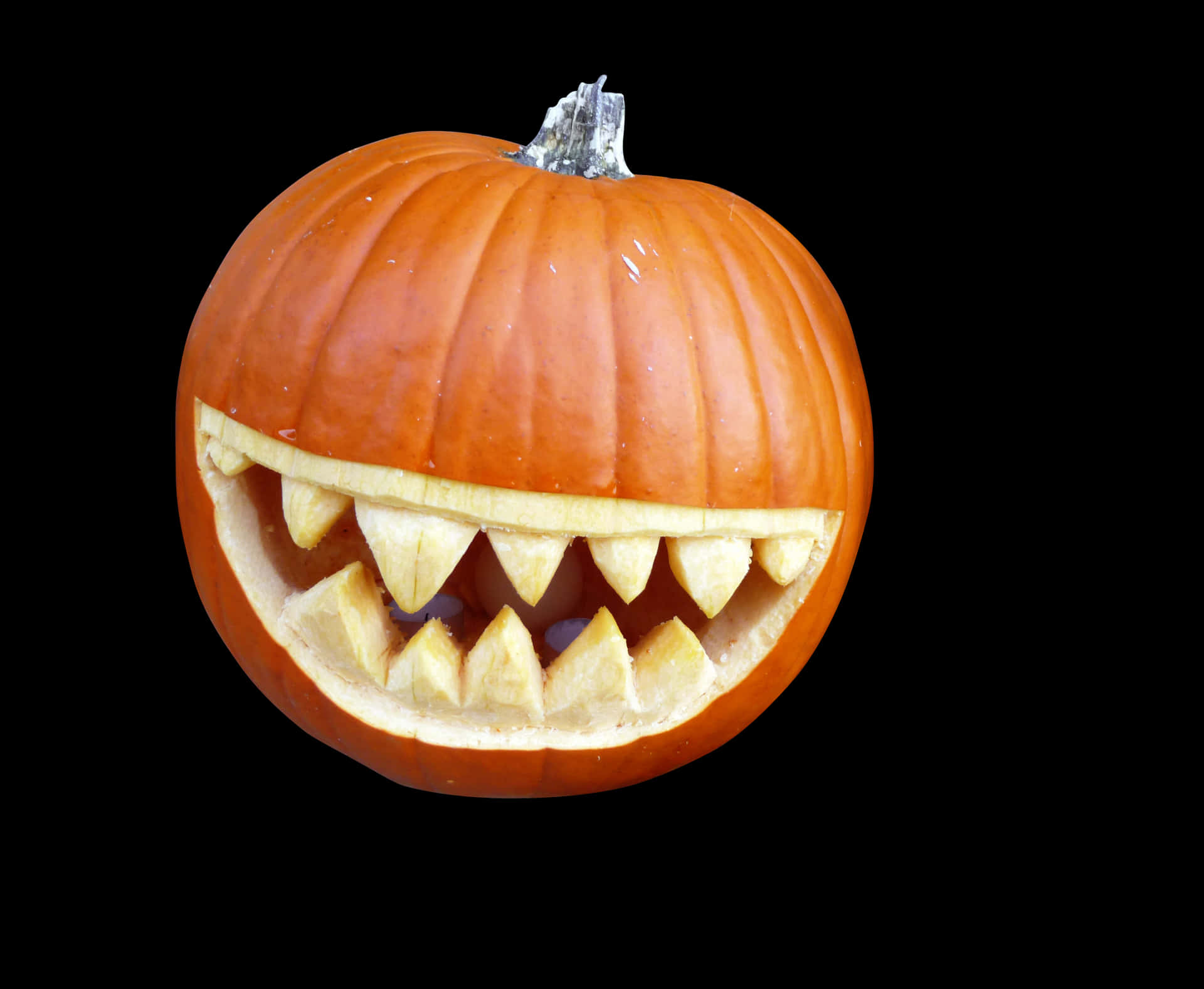 Carved Halloween Pumpkin Jack O Lantern PNG Image