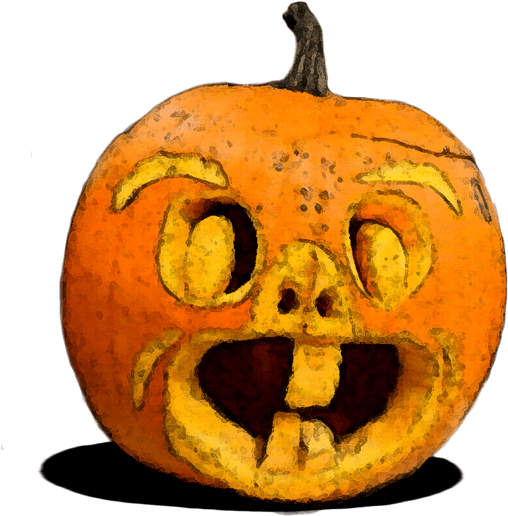 Carved Pumpkin Lantern PNG Image