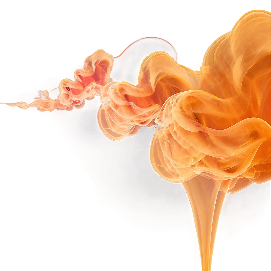 Cascading Orange Smoke Png Wdc77 PNG Image