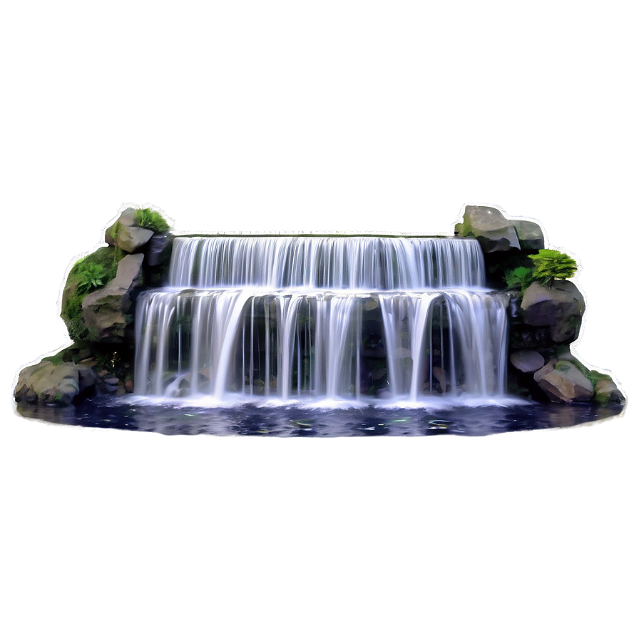 Cascading Waterfall Fountain Png 06122024 PNG Image