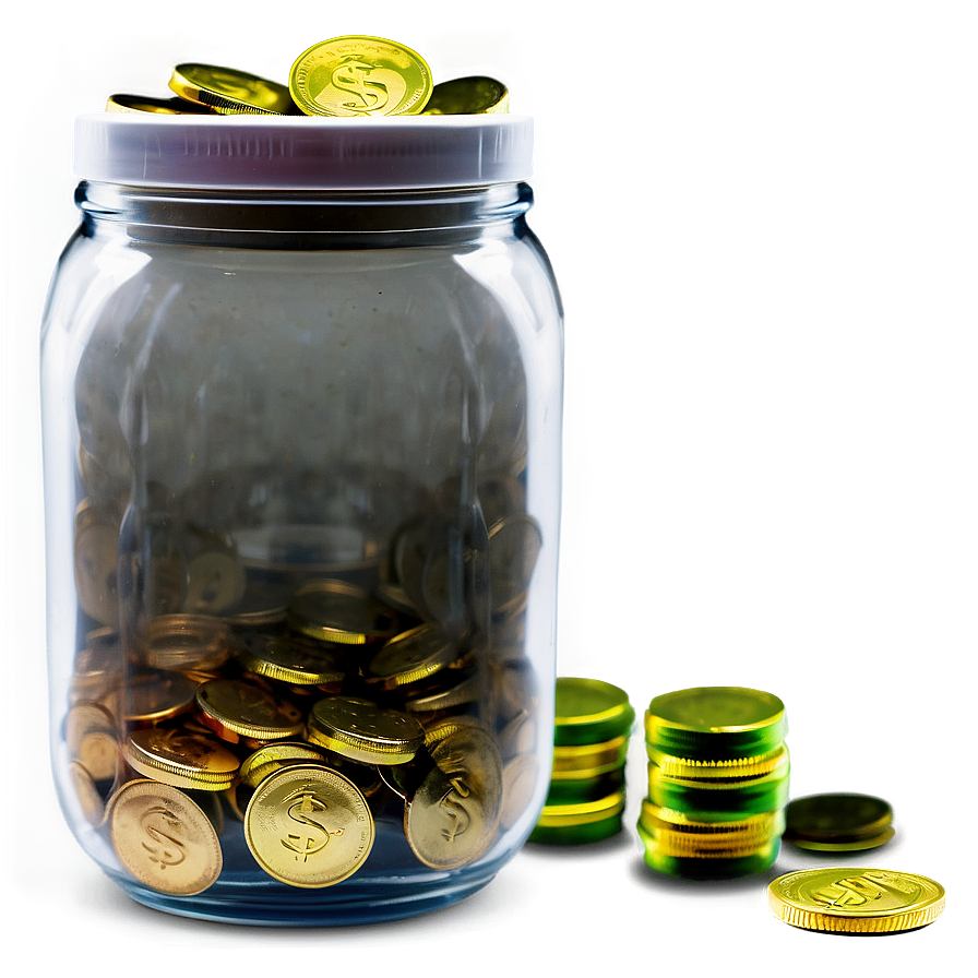 Cash Savings Jar Png Pto PNG Image