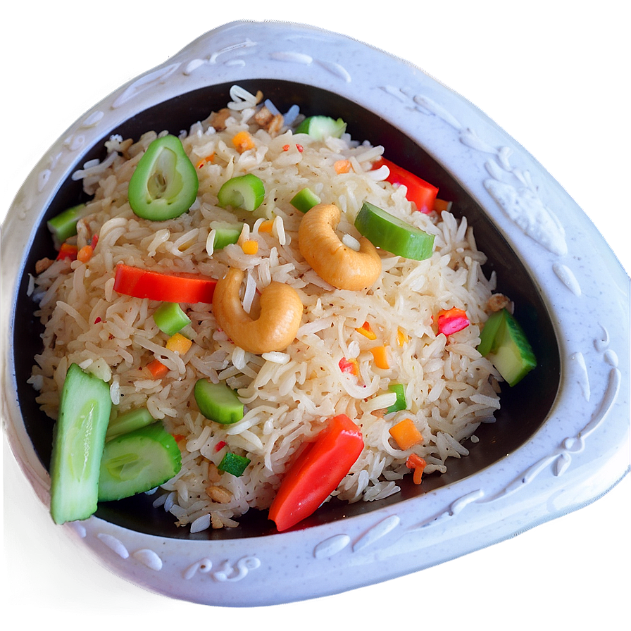 Cashew Fried Rice Png Frt PNG Image