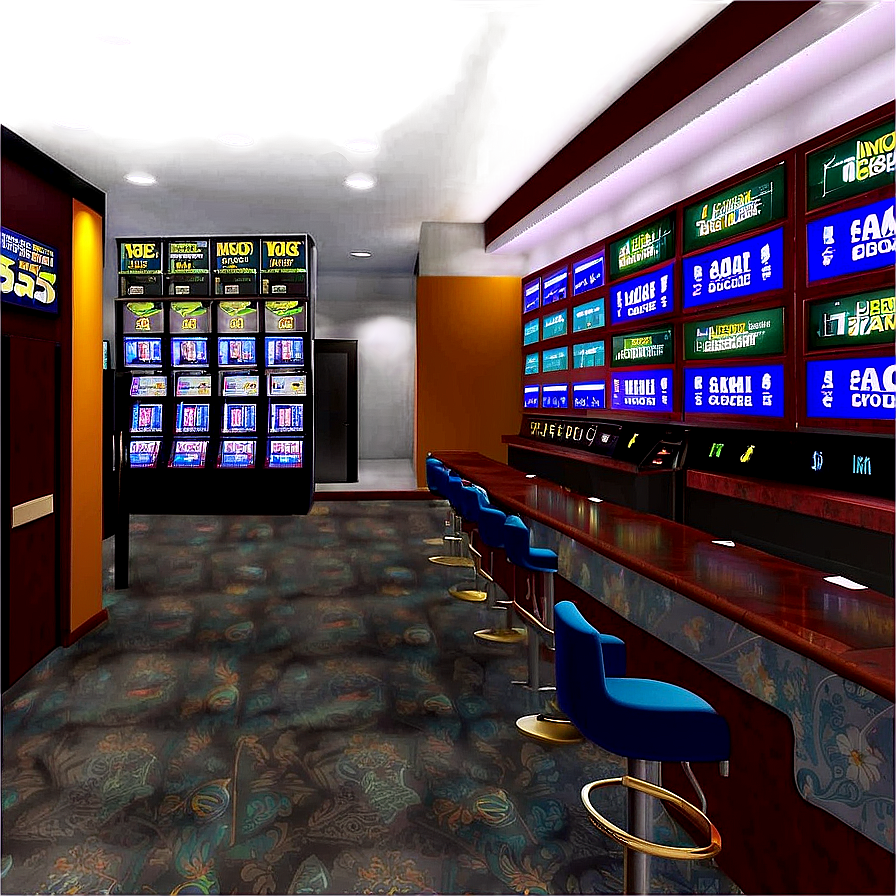 Casino Betting Terminals Interior PNG Image