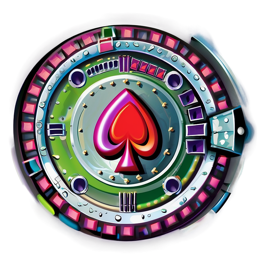 Casino Chip Artwork PNG Image