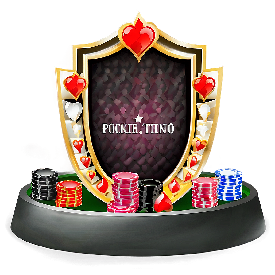 Casino Logowith Poker Chips PNG Image