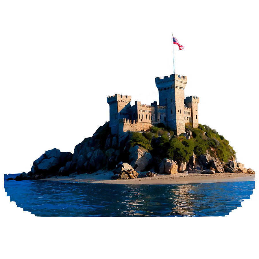 Castle By The Sea Png Nlw18 PNG Image