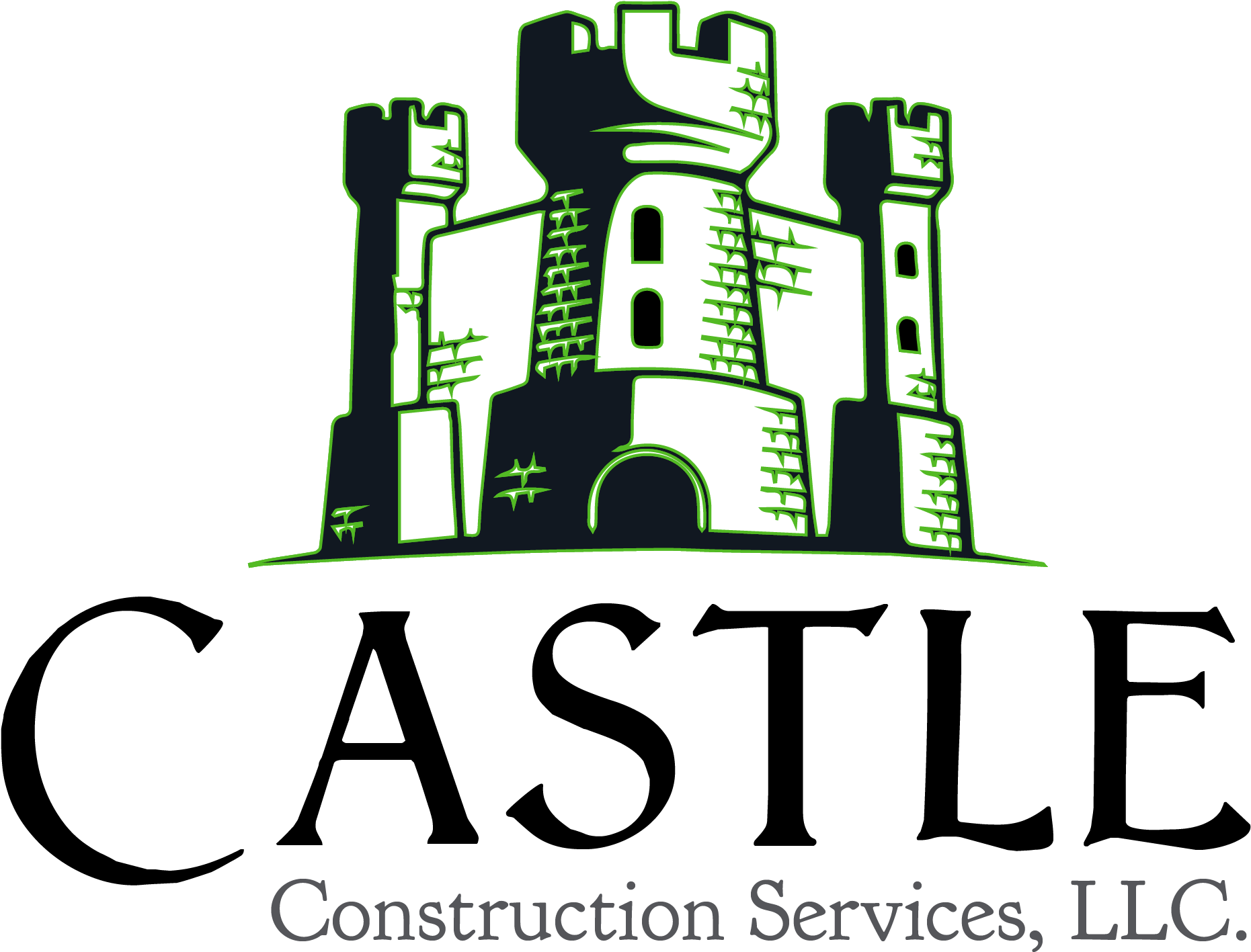 Castle Construction Services Logo PNG Image