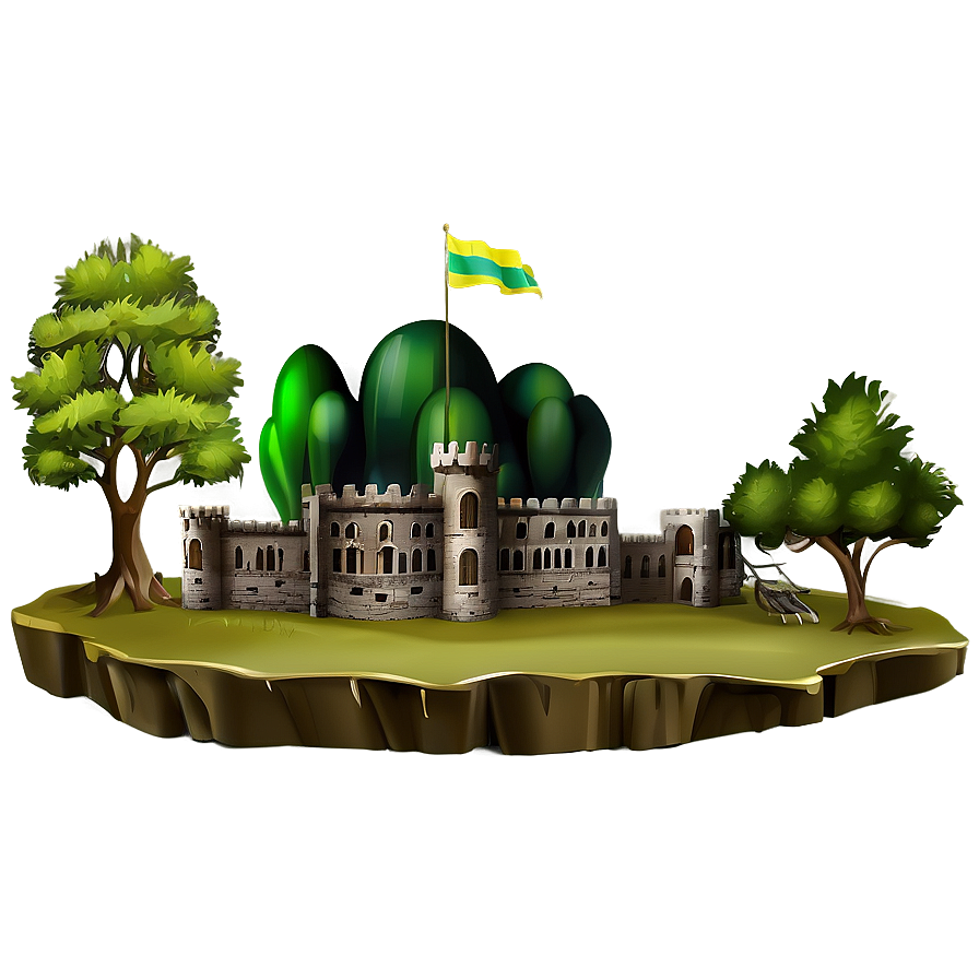 Castle In Forest Png Wwc PNG Image