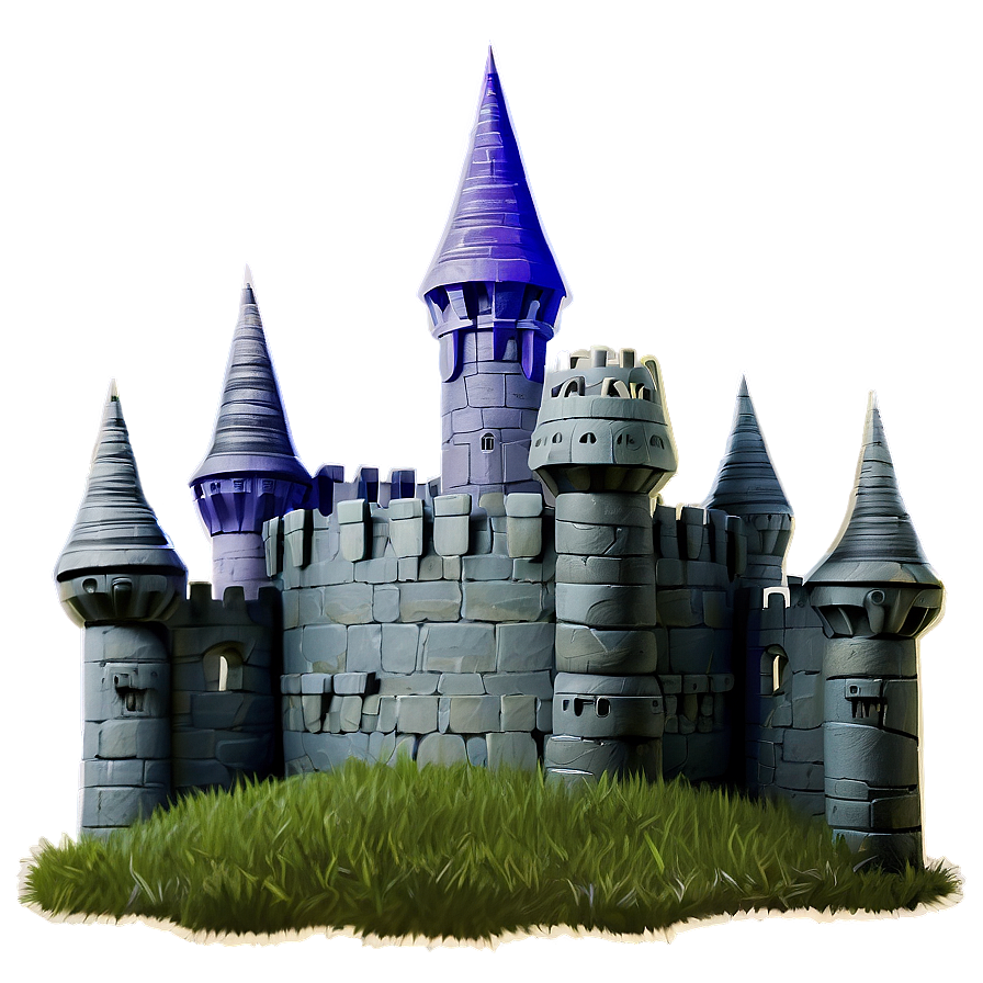 Castle In Meadow Png 1 PNG Image