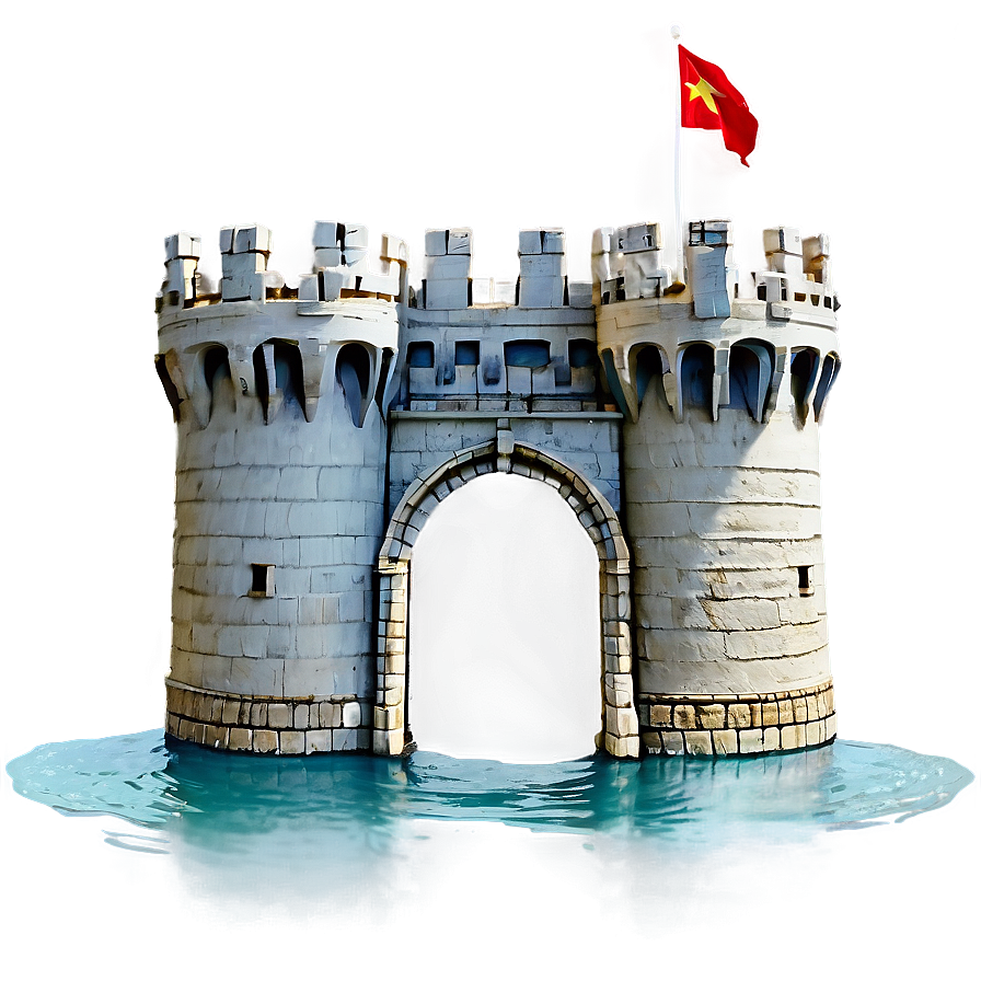 Castle With Moat Png Fdr PNG Image