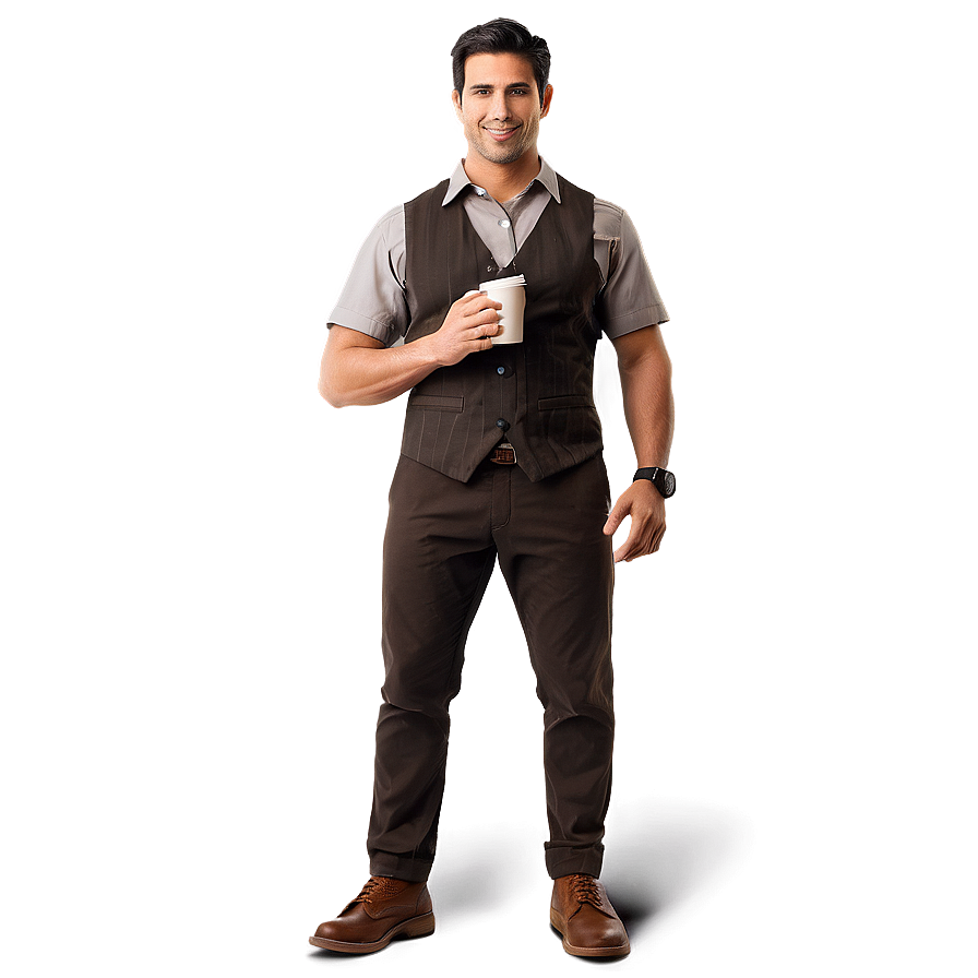 Casual Barista Uniform Png 39 PNG Image